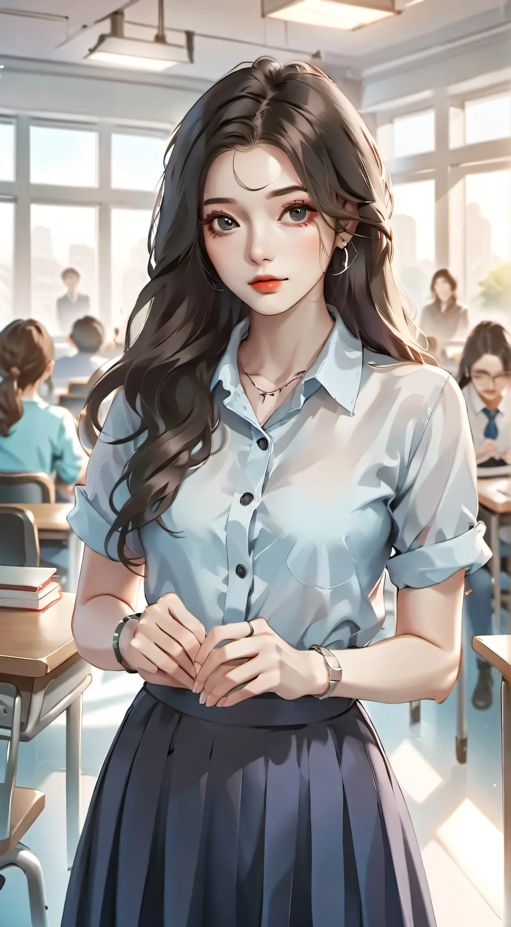 ai character: Lilly  background