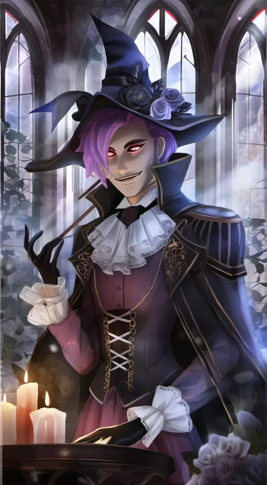 ai character: •Bittergiggle• background