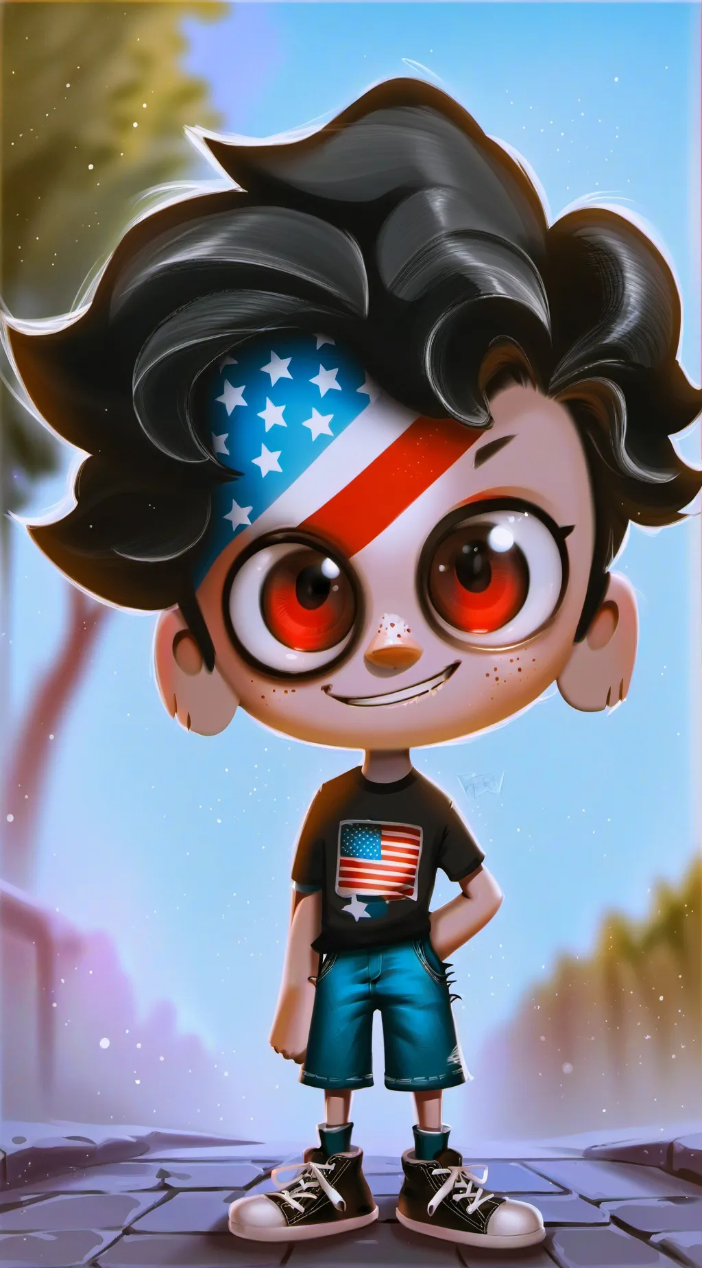 ai character: ABC background