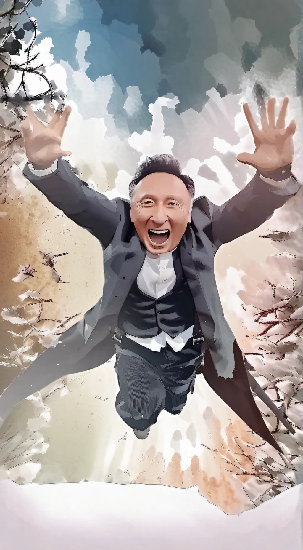 ai character: Sigma Putin background