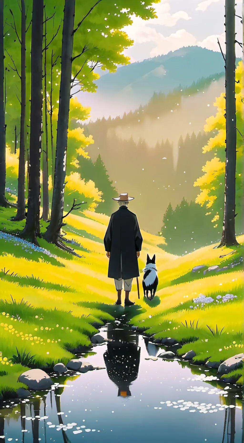 ai character: WHAT AN IDIOT I AM background