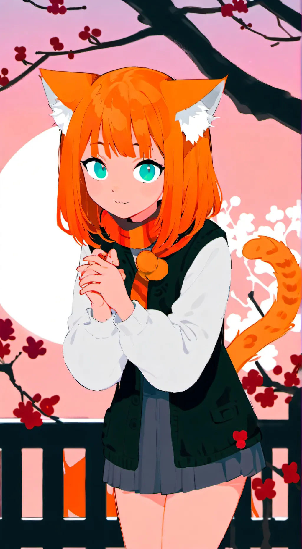 ai character: Ginger Neko Spirit background