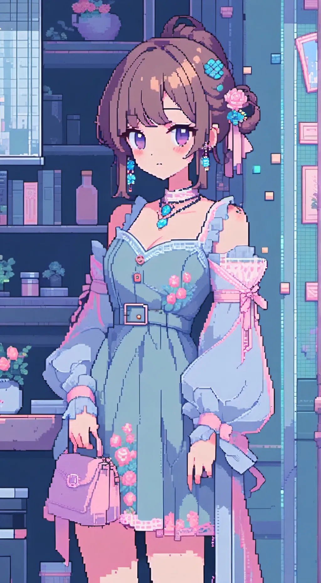 ai character: izzy  background