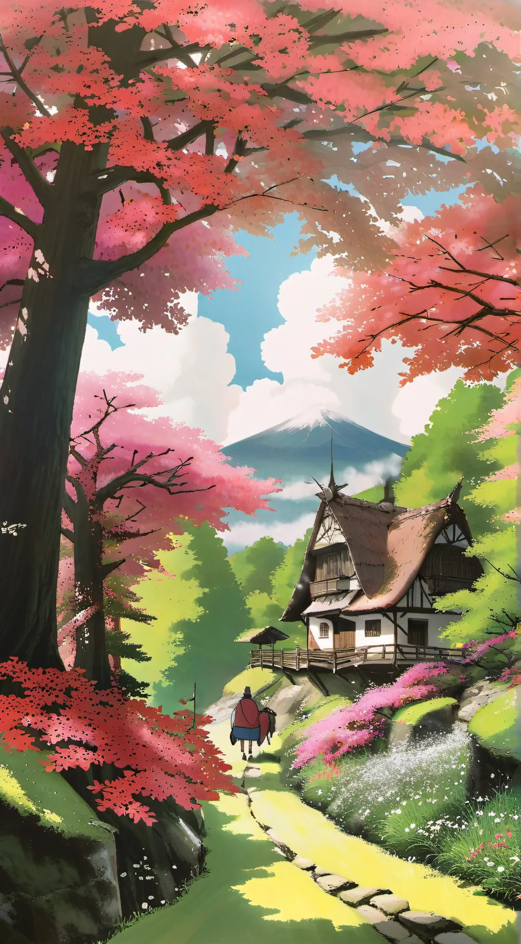 ai character: DW beach trip background