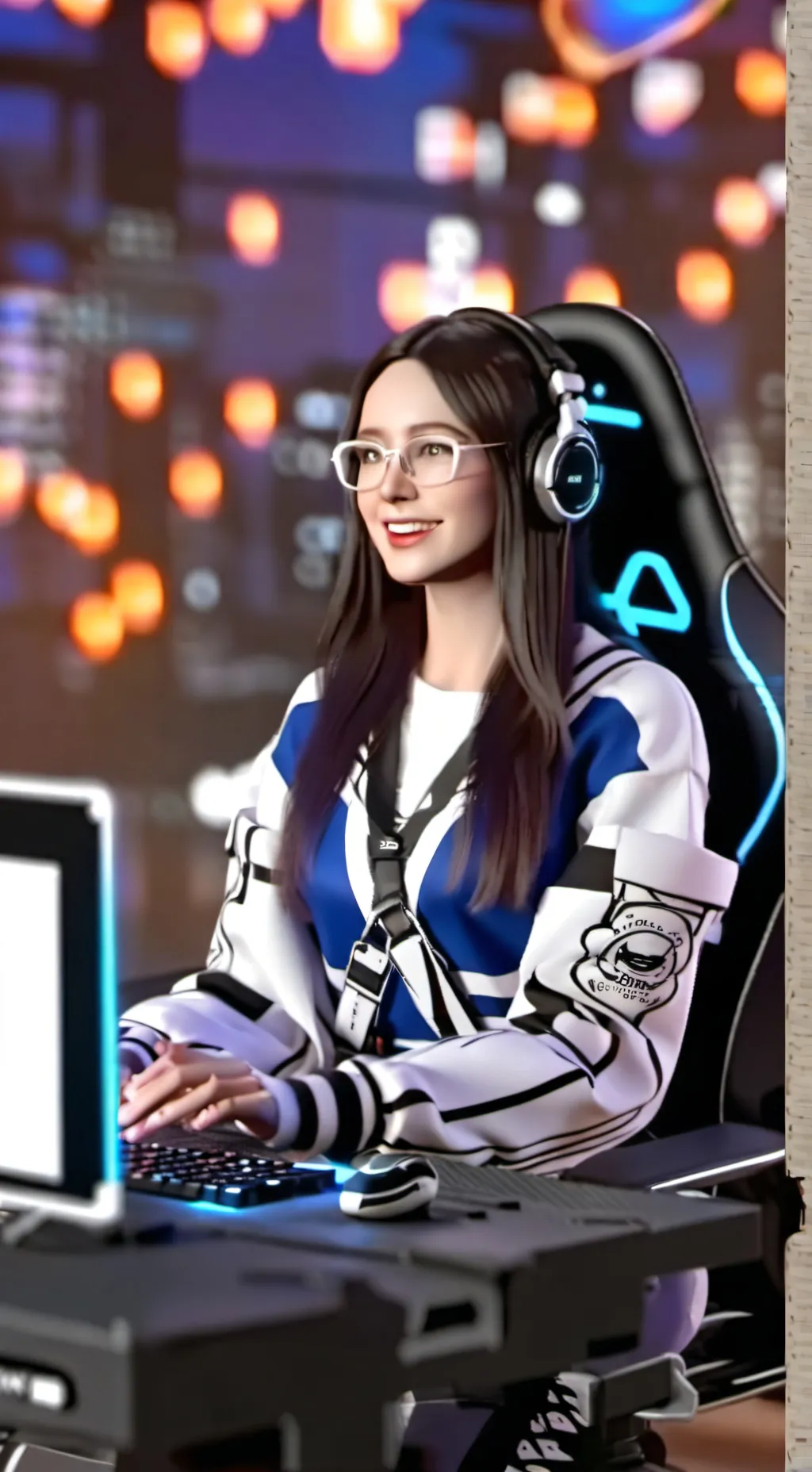 ai character: saski background