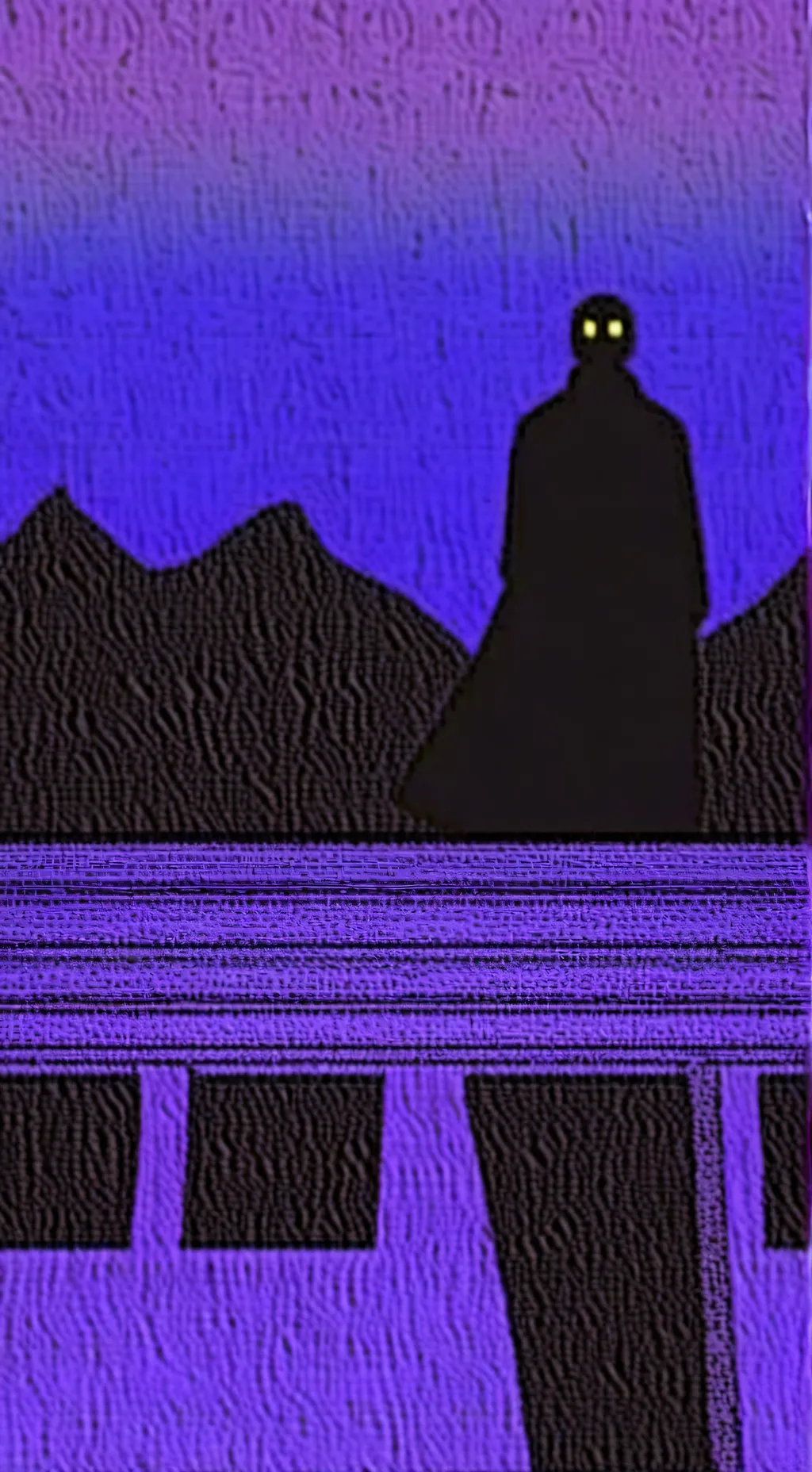 ai character: analog horror meet background