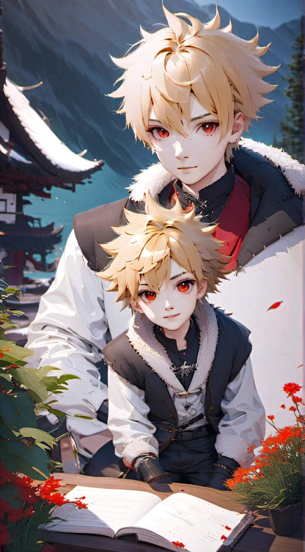 ai character: Bakugo  background