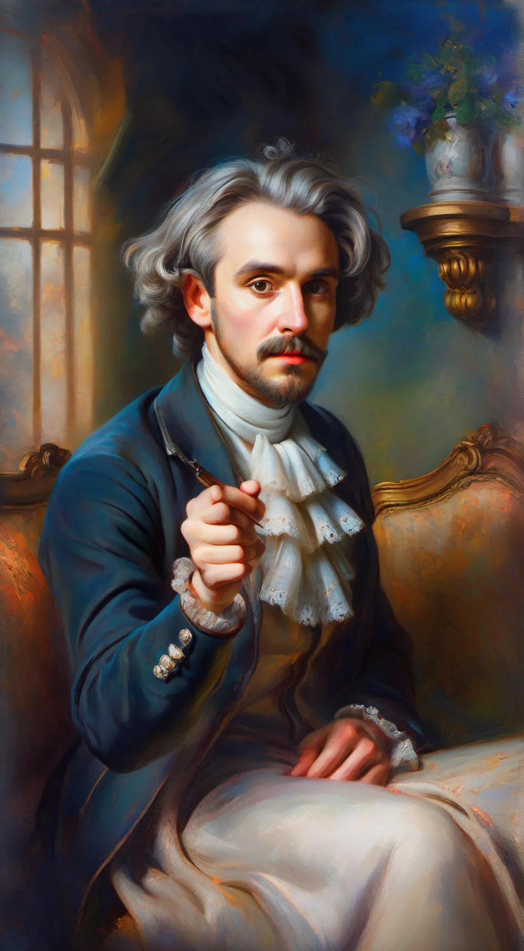 ai character: INPUT MEMES background