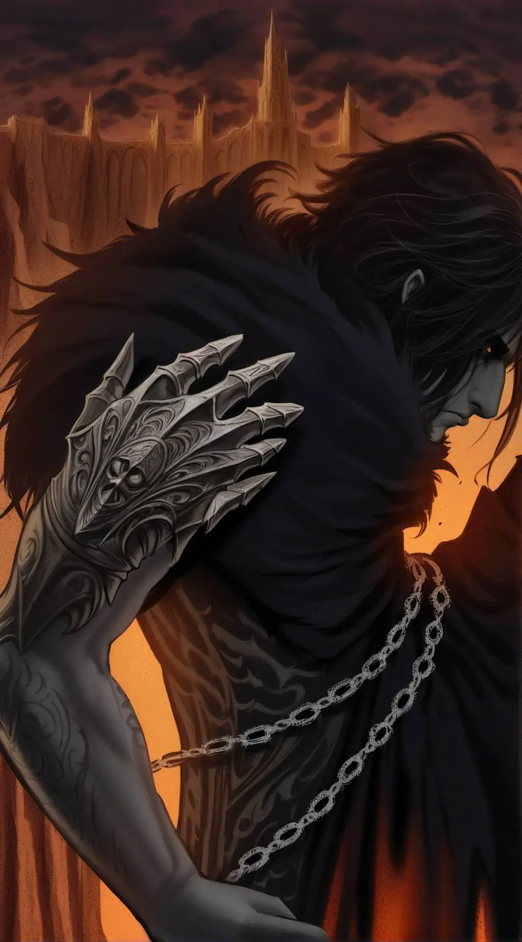 ai character: ash background