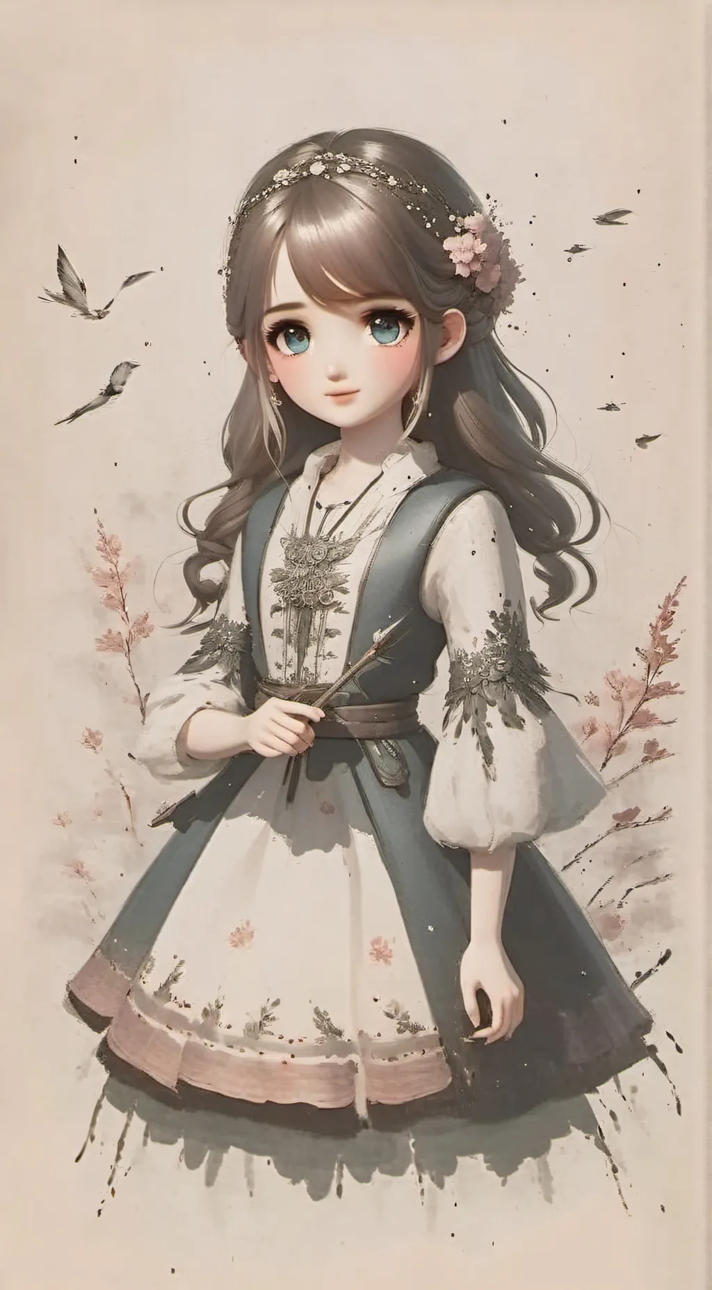 ai character: Abril  background