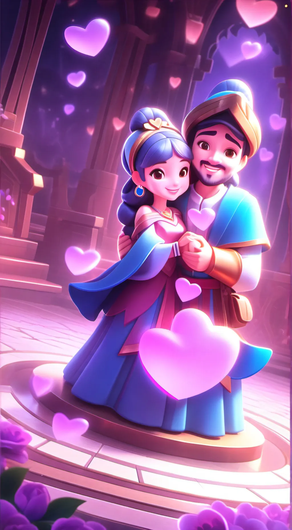 ai character: love count background