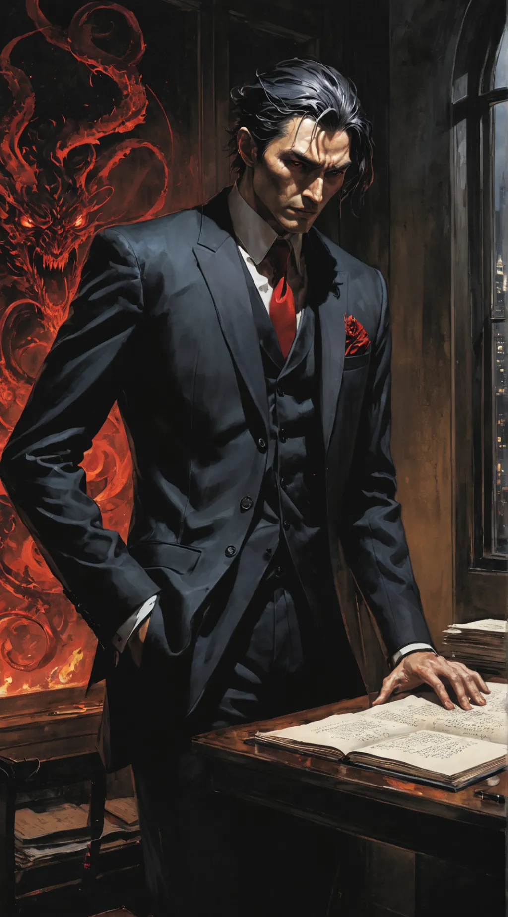 ai character: Raven background