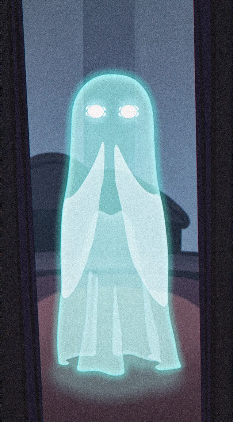 ai character: Ghost background