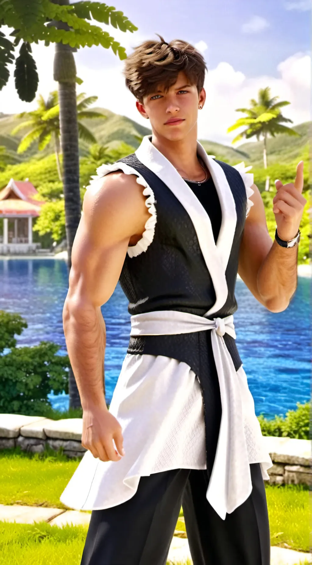 ai character: Théo  background