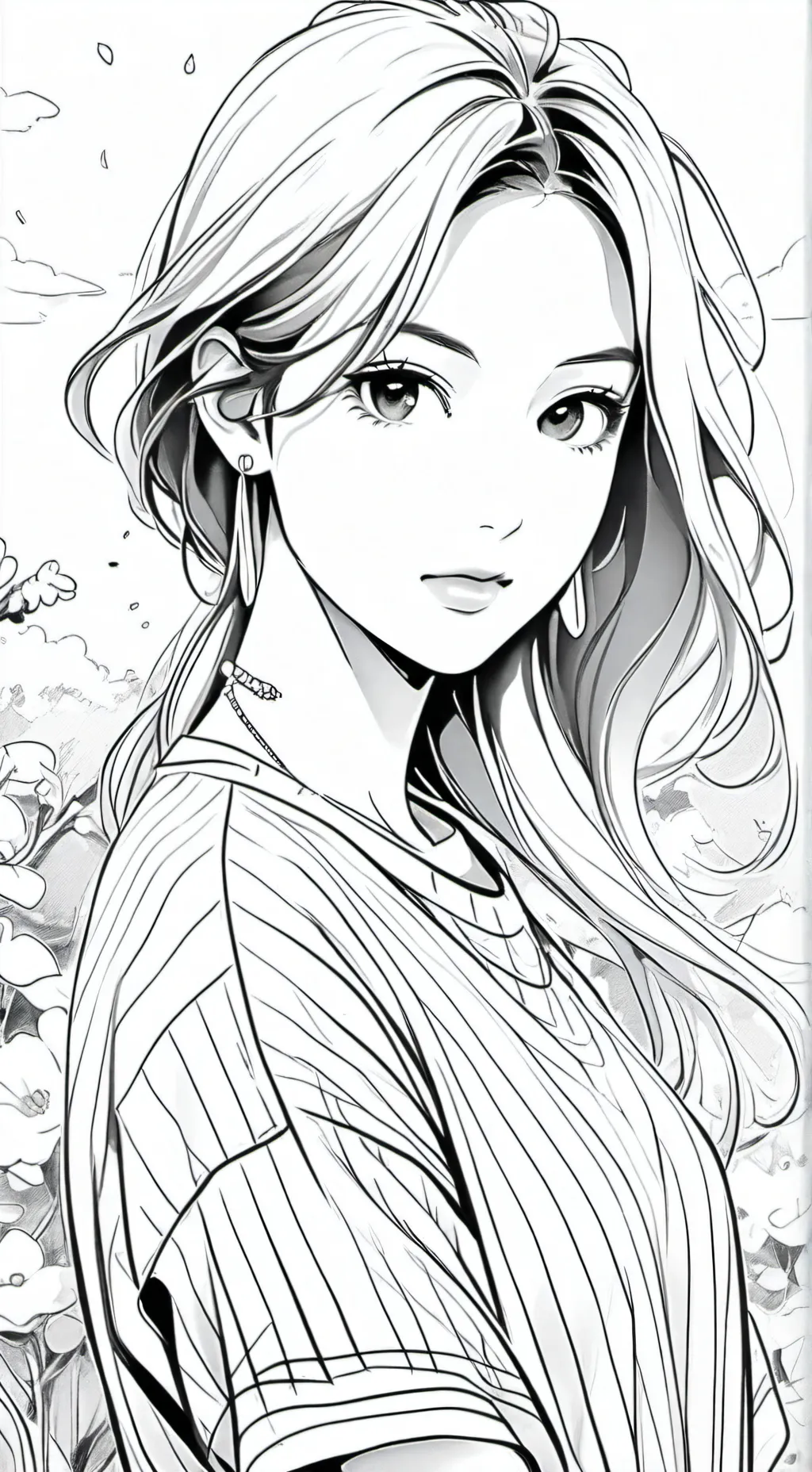 ai character: Angelina  background