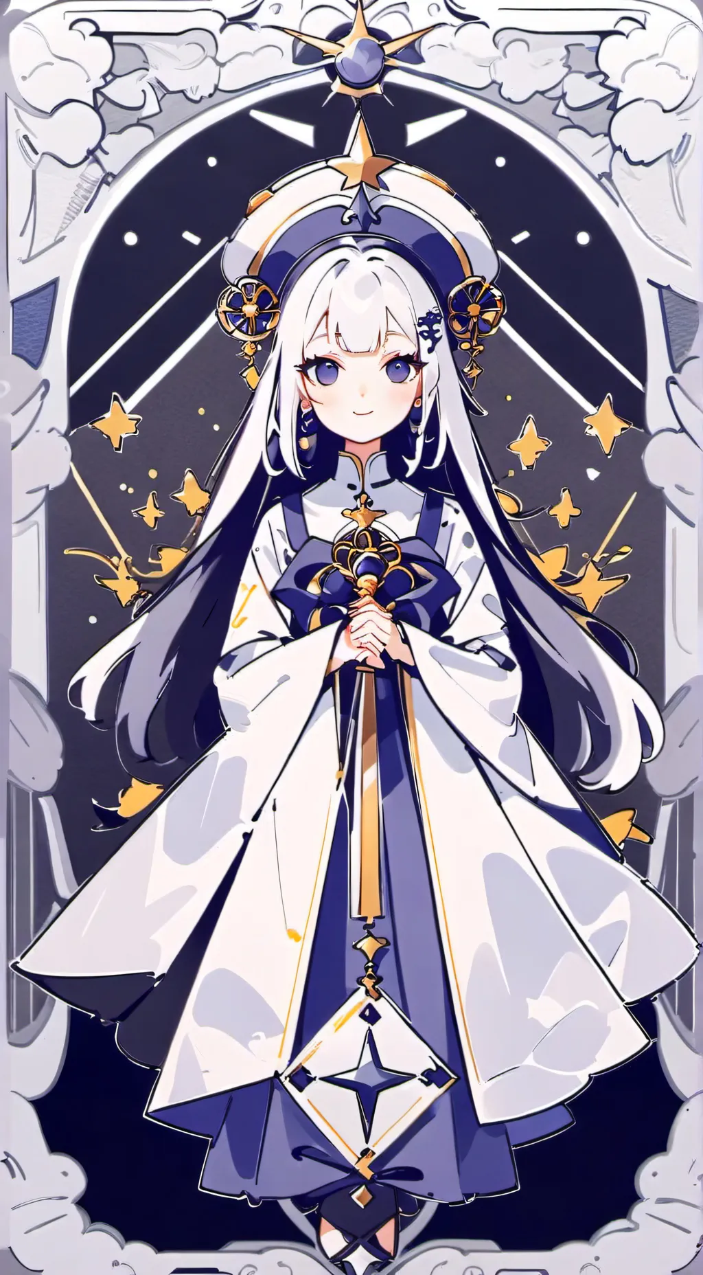 ai character: Queen Snowi background