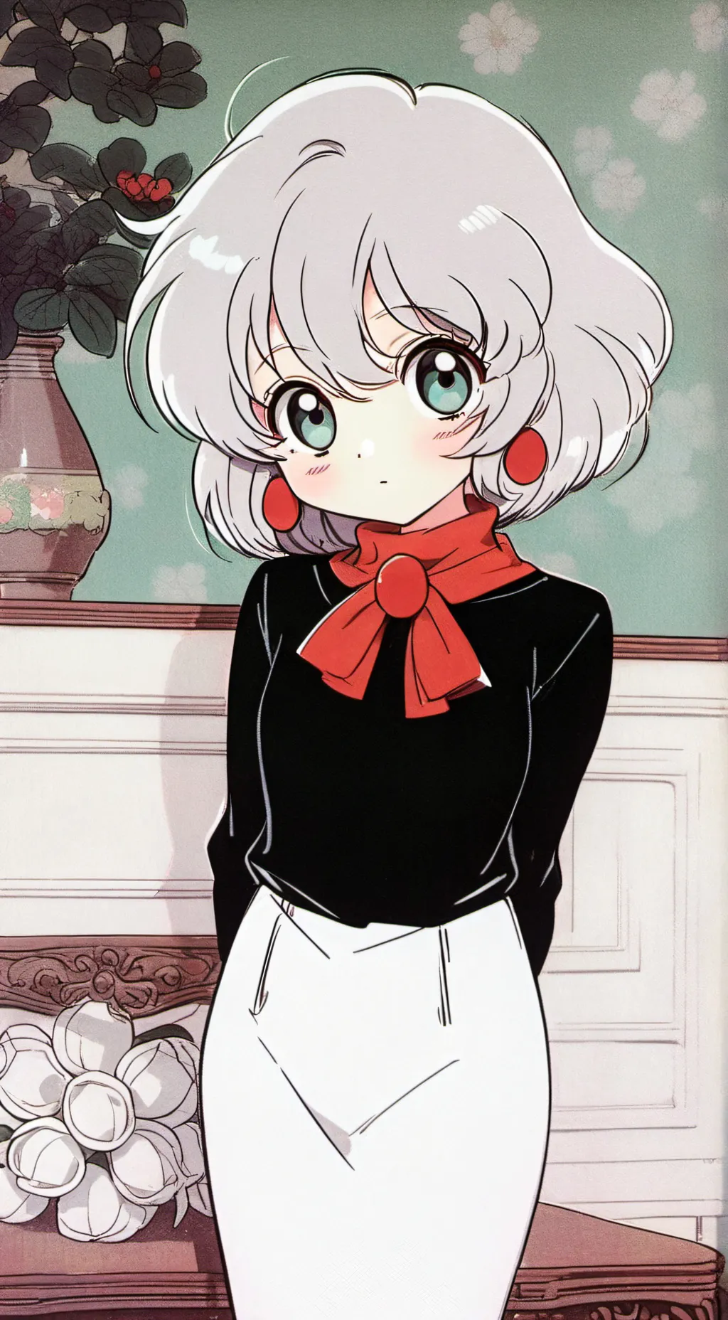 ai character: luna y Sol  background