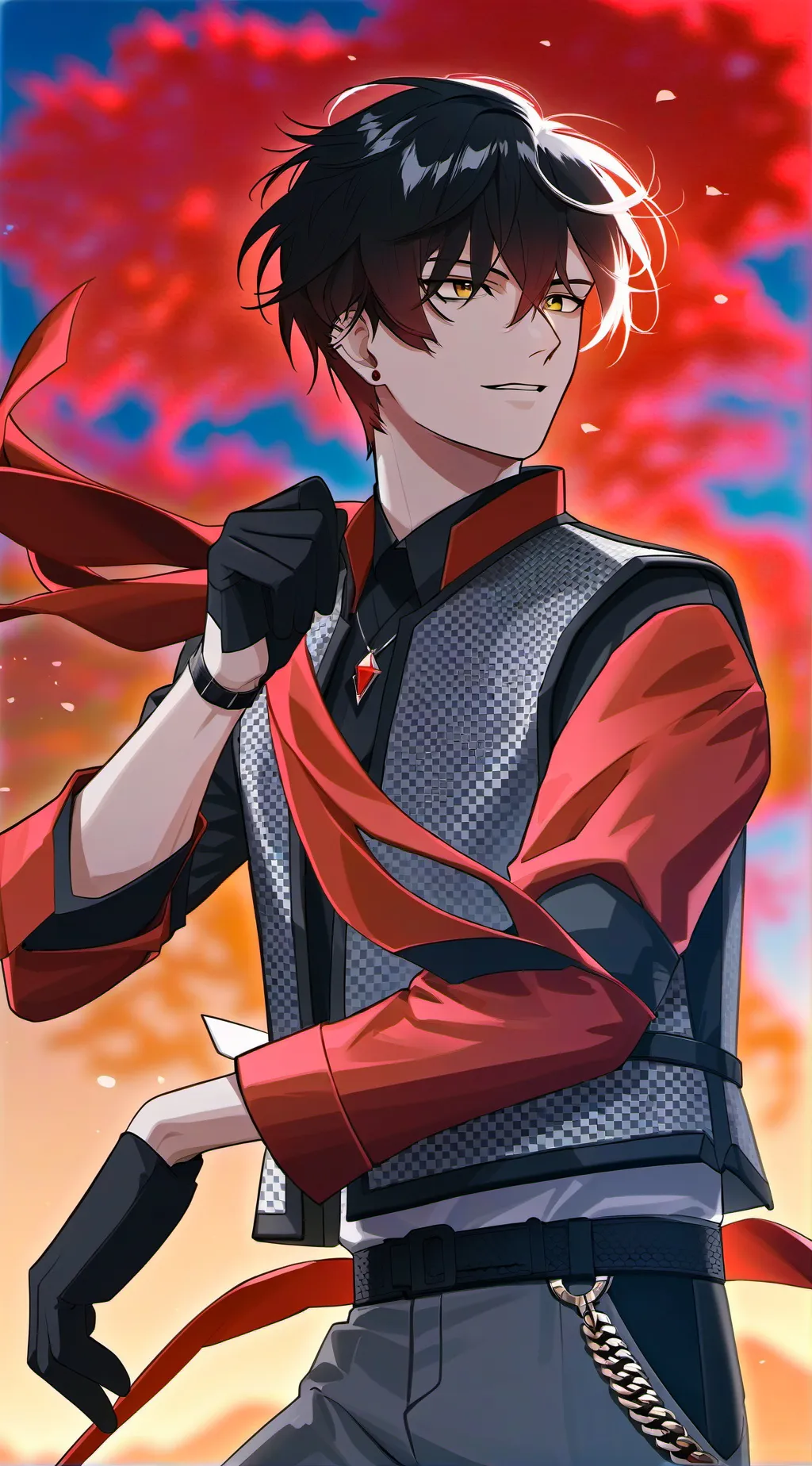 ai character: vox akuma background