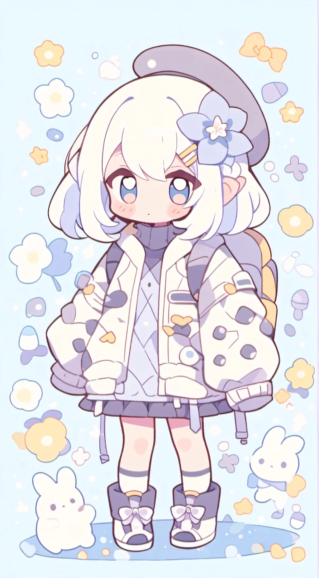 ai character: Чиби background