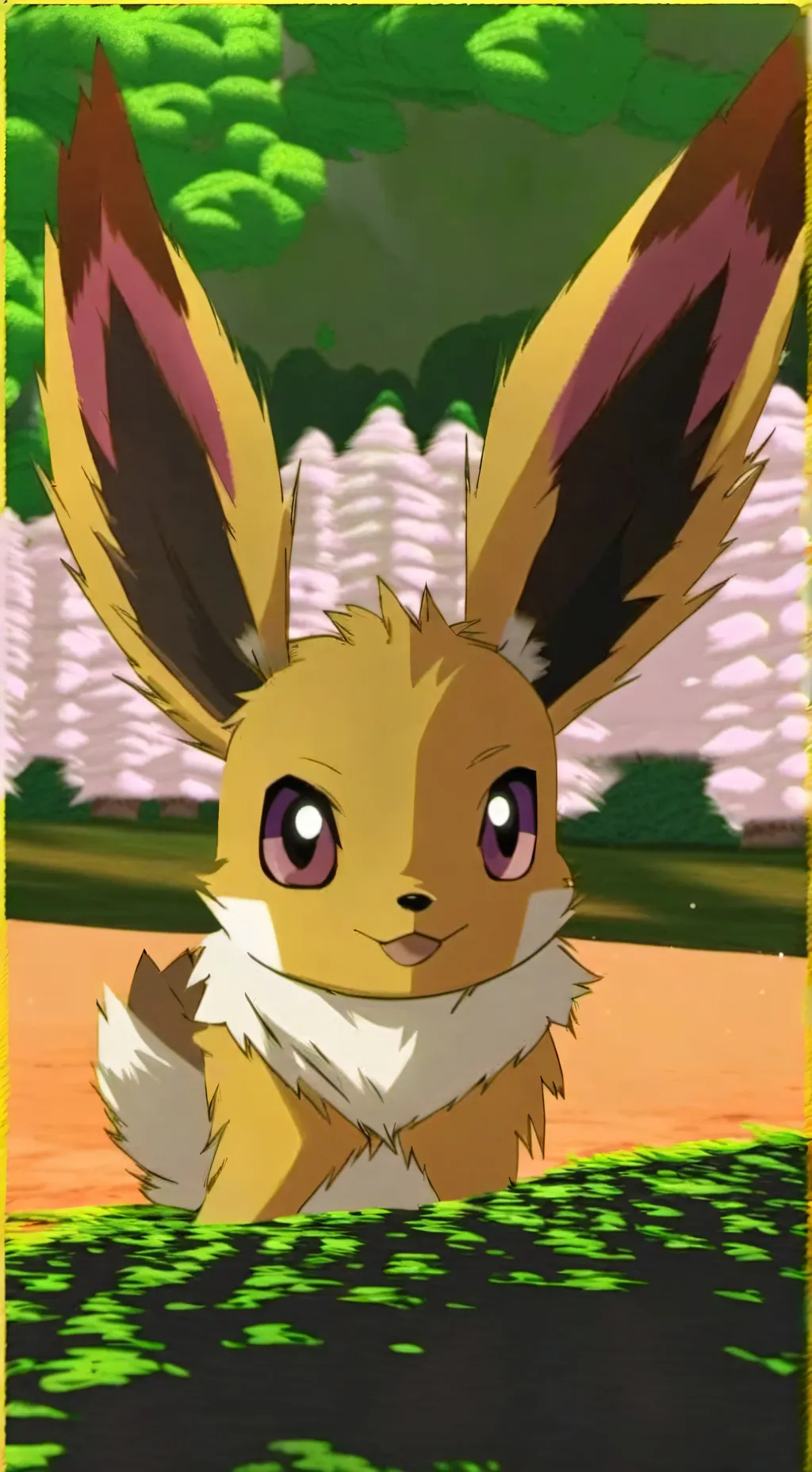 ai character: Eeveelution Çurś3d background