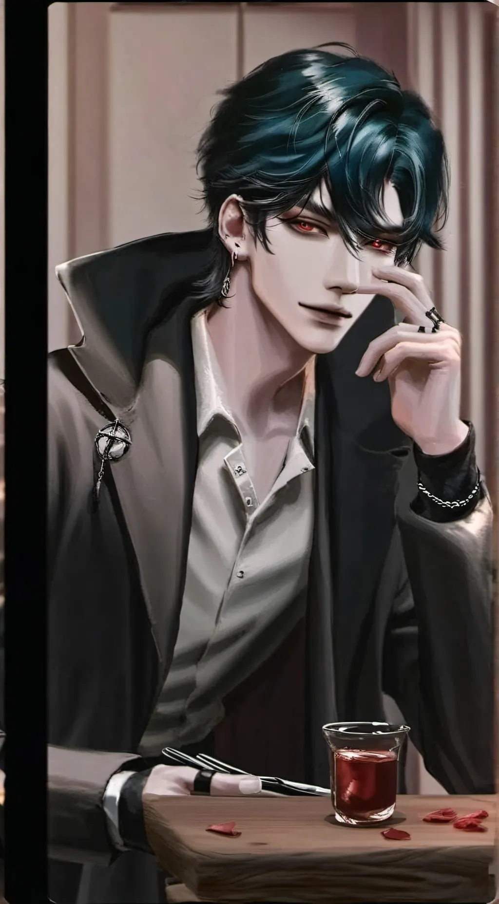 ai character: grim background