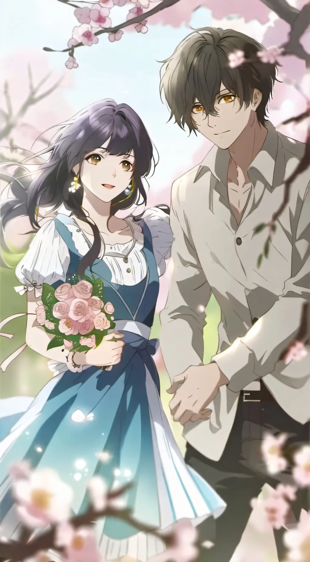 ai character: alex and Emily  background