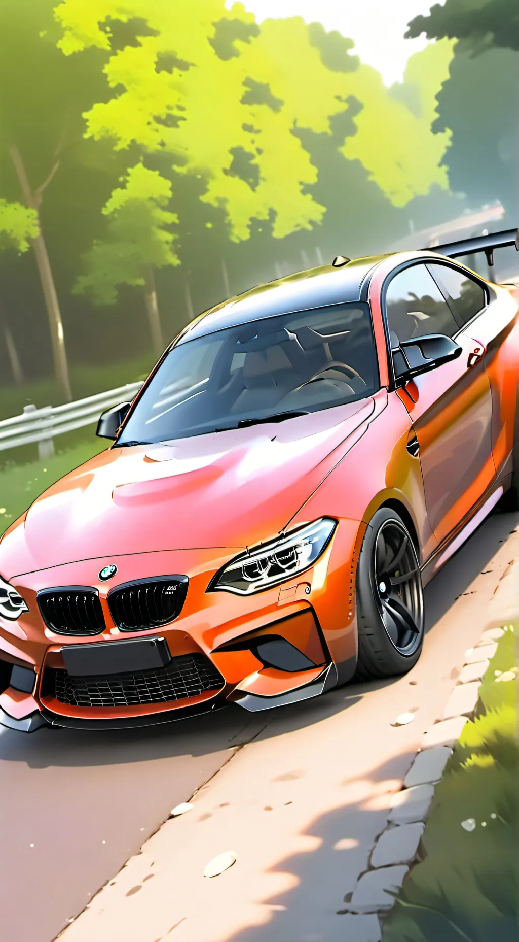 ai character: bmw m2 background