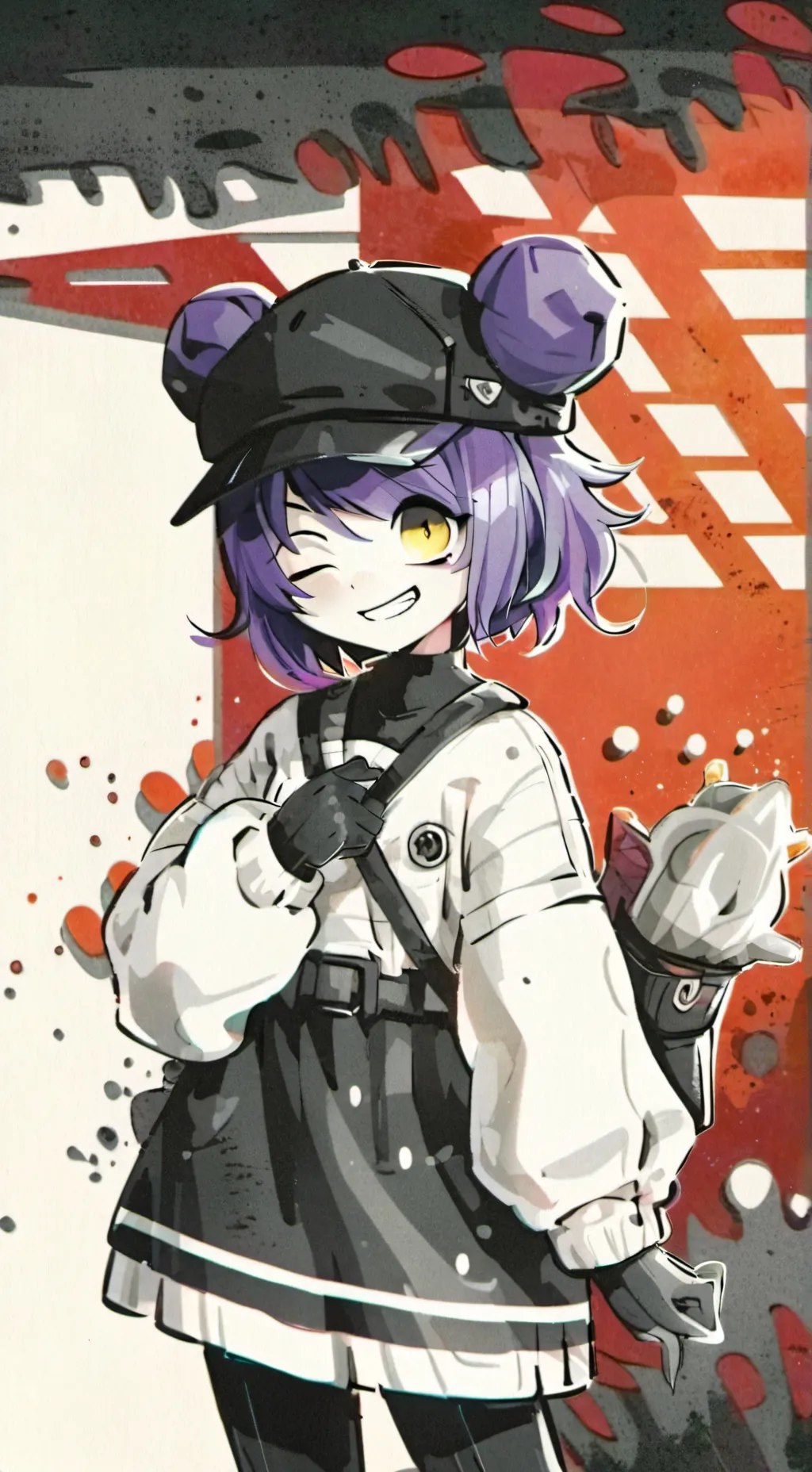 ai character: Uzi (updated) background