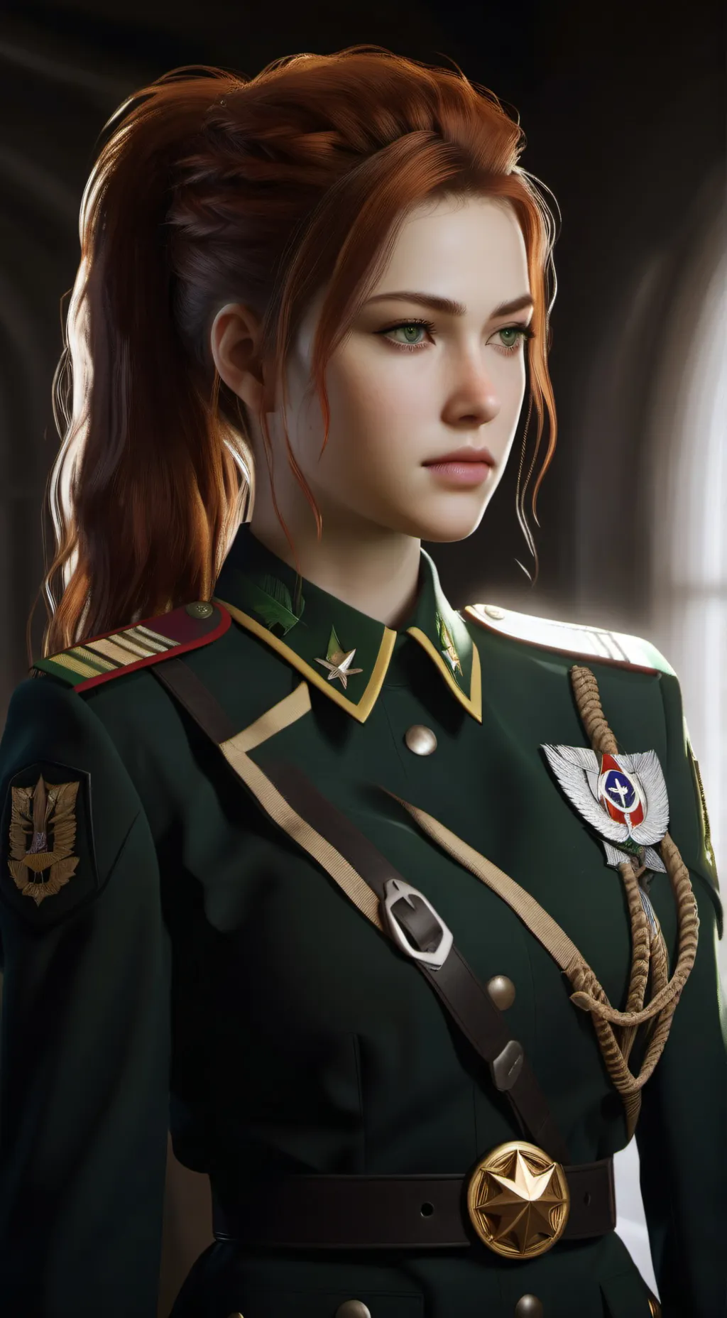 ai character: Honoria de Castro  background