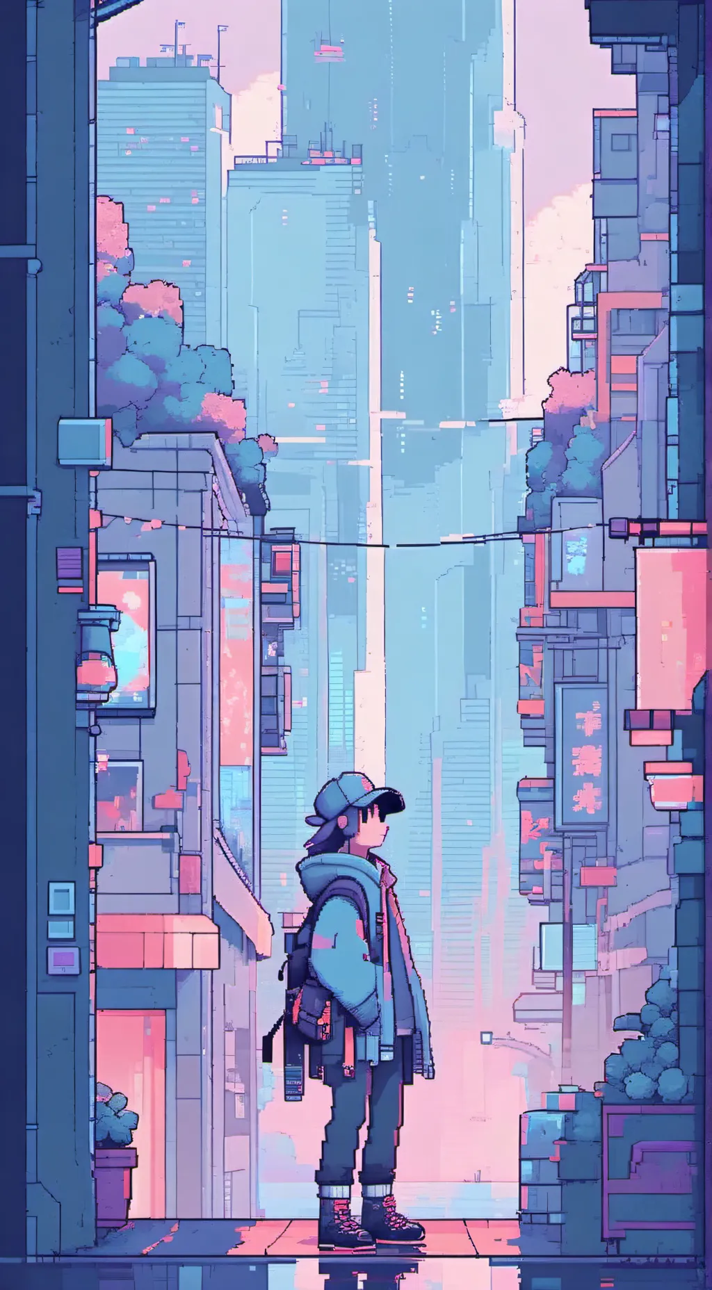 ai character: murder drone anger background