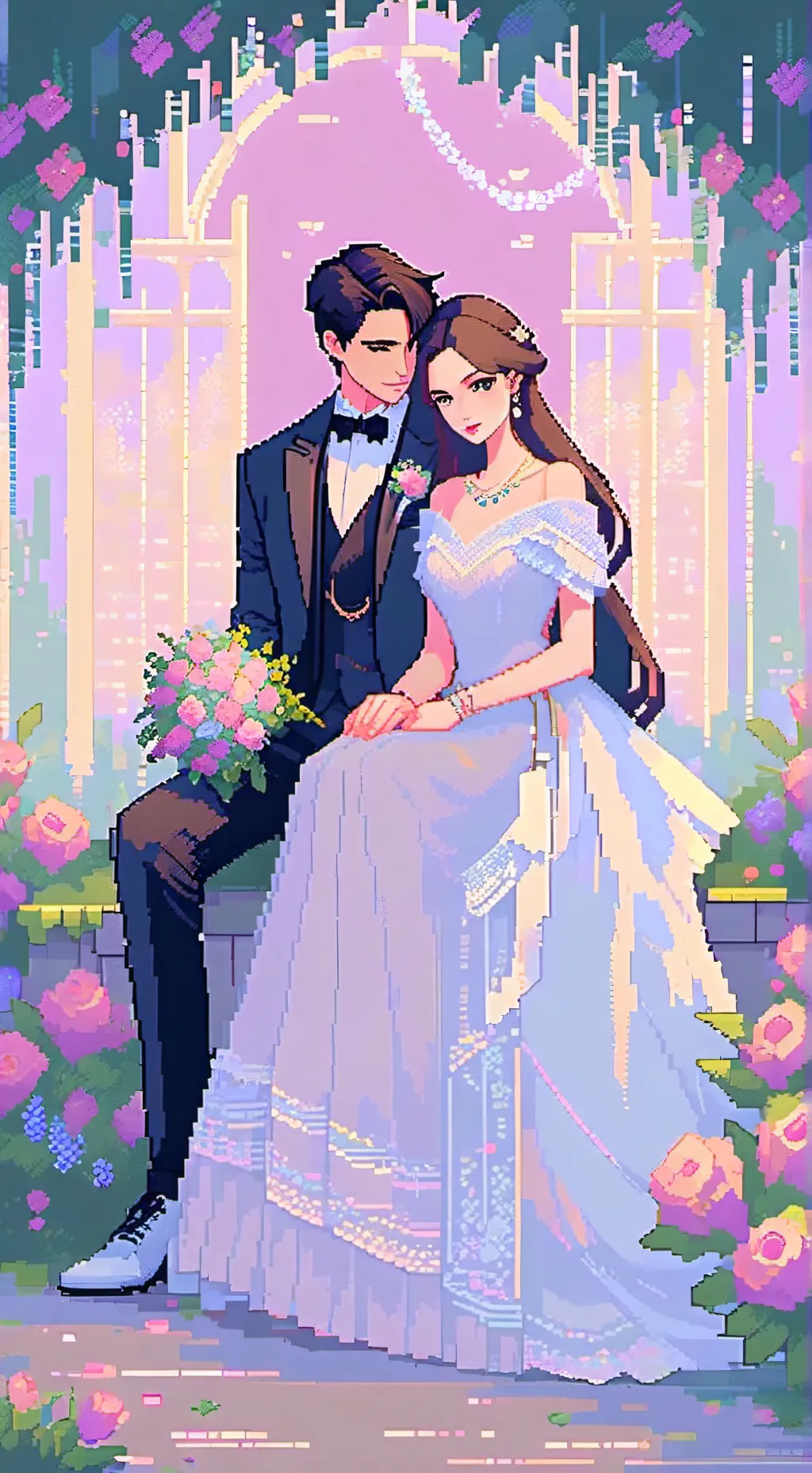 ai character: Twilight Wedding  background
