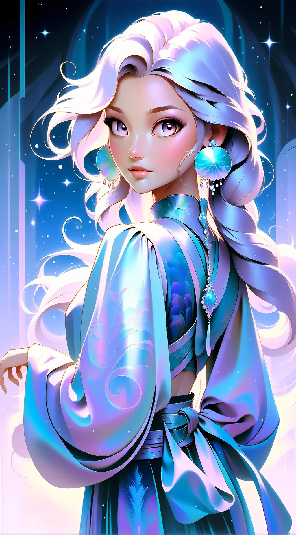 ai character: Samantha x santi background