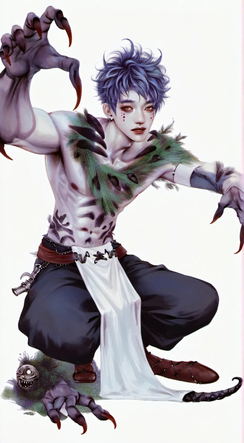 ai character: grotesquery background