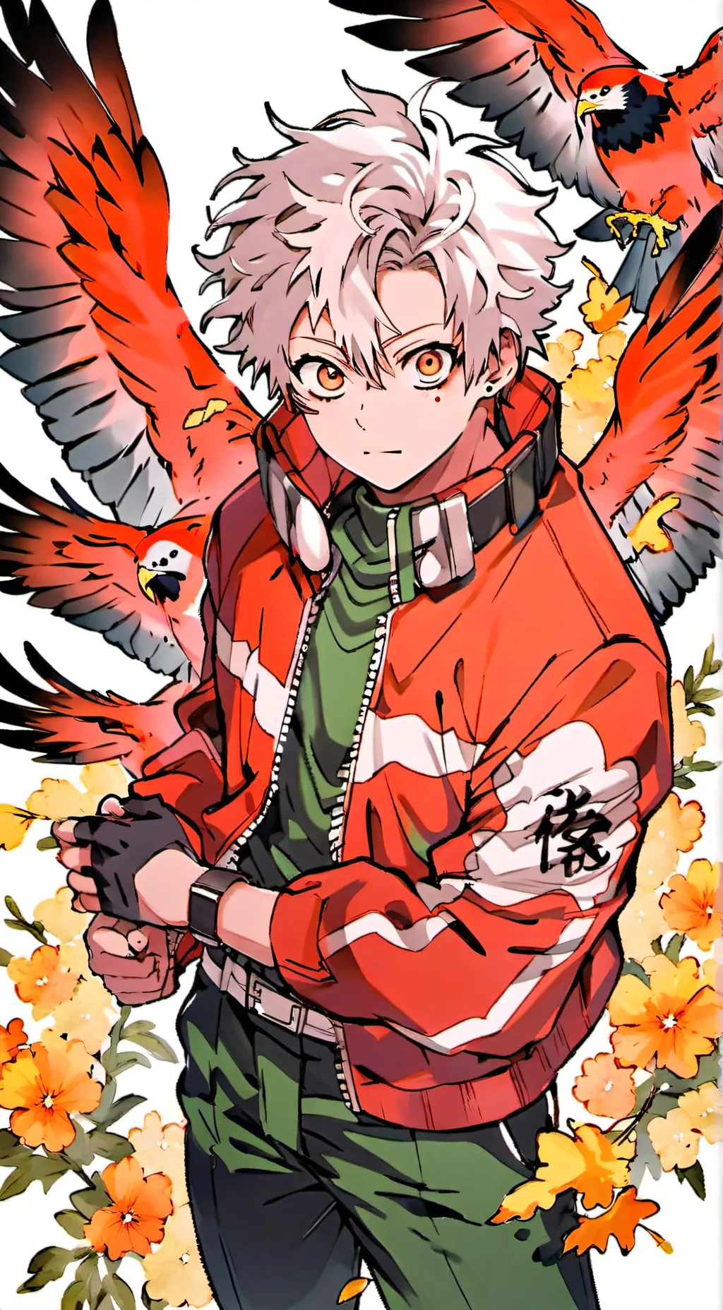 ai character: Mha pro hero thing background