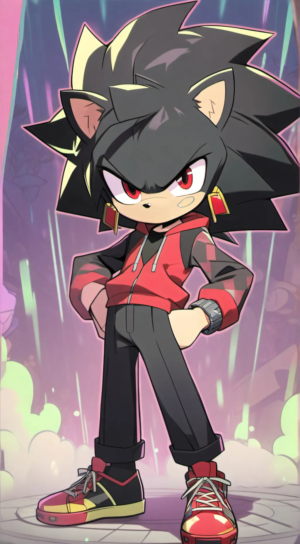 ai character: Shadow  background