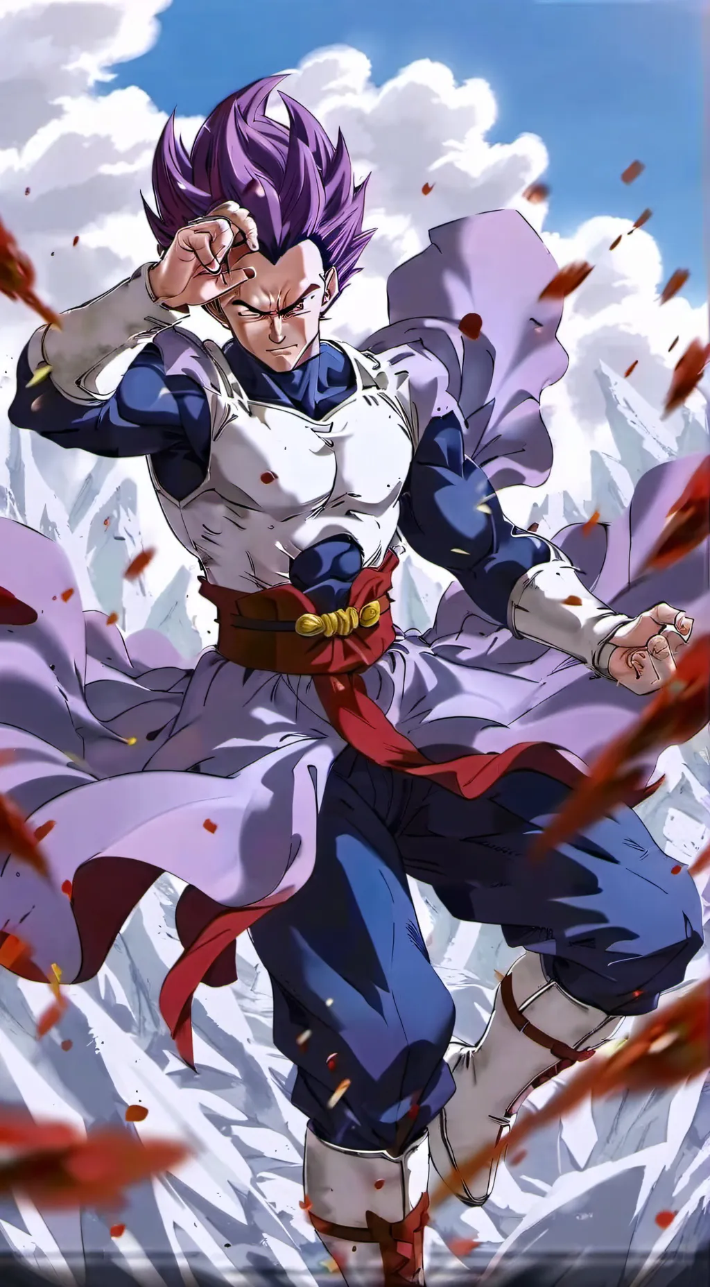 ai character: ue vegeta  background