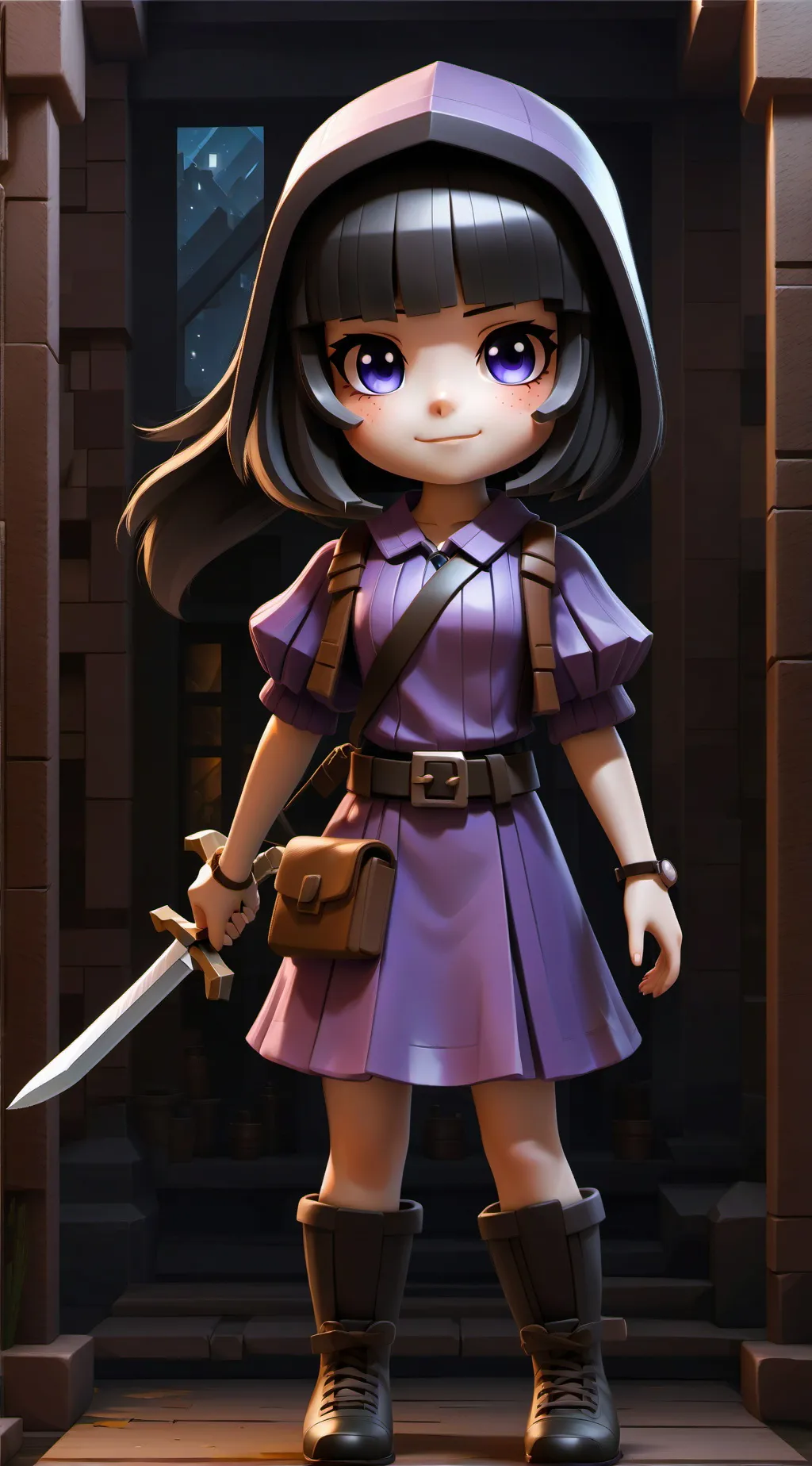 ai character: aphmau and omz cre background