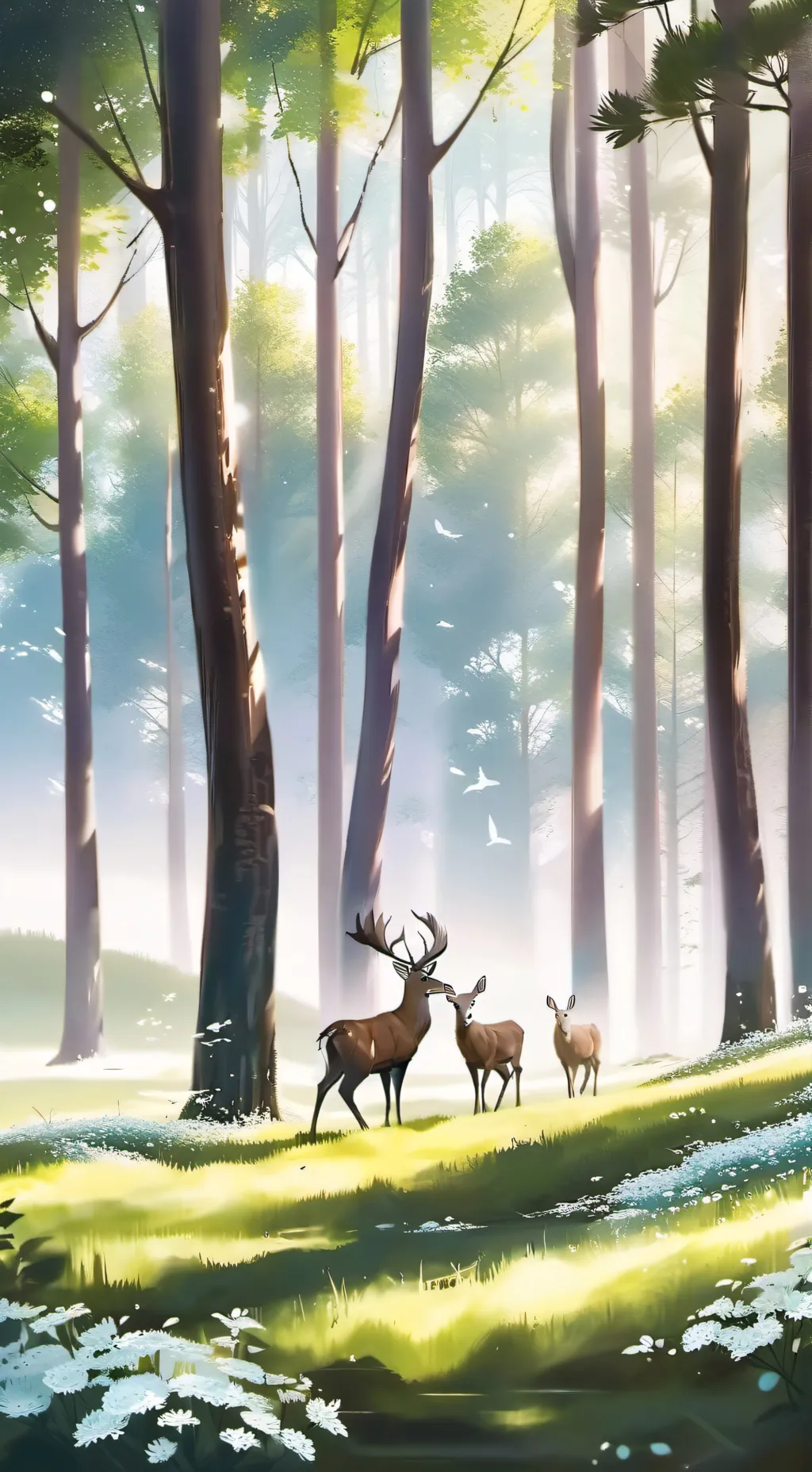 ai character: moonflower background