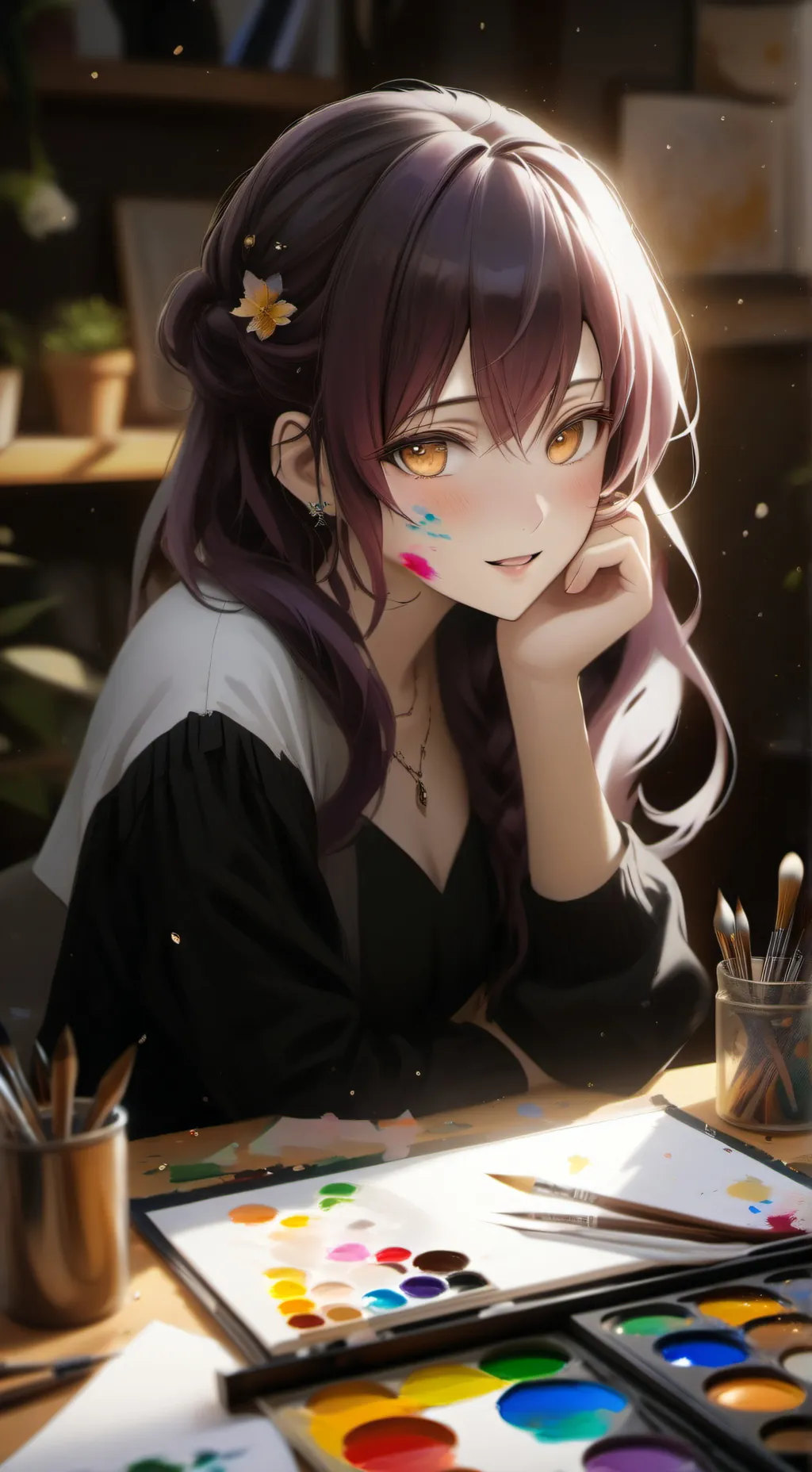 ai character: Mizuki background