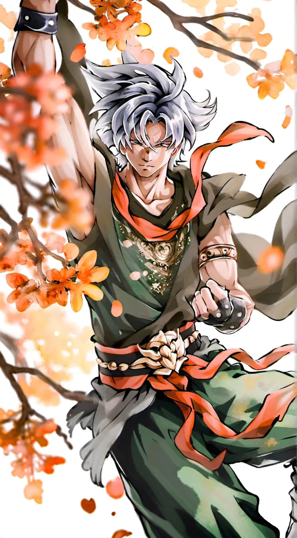 ai character: el goku  background