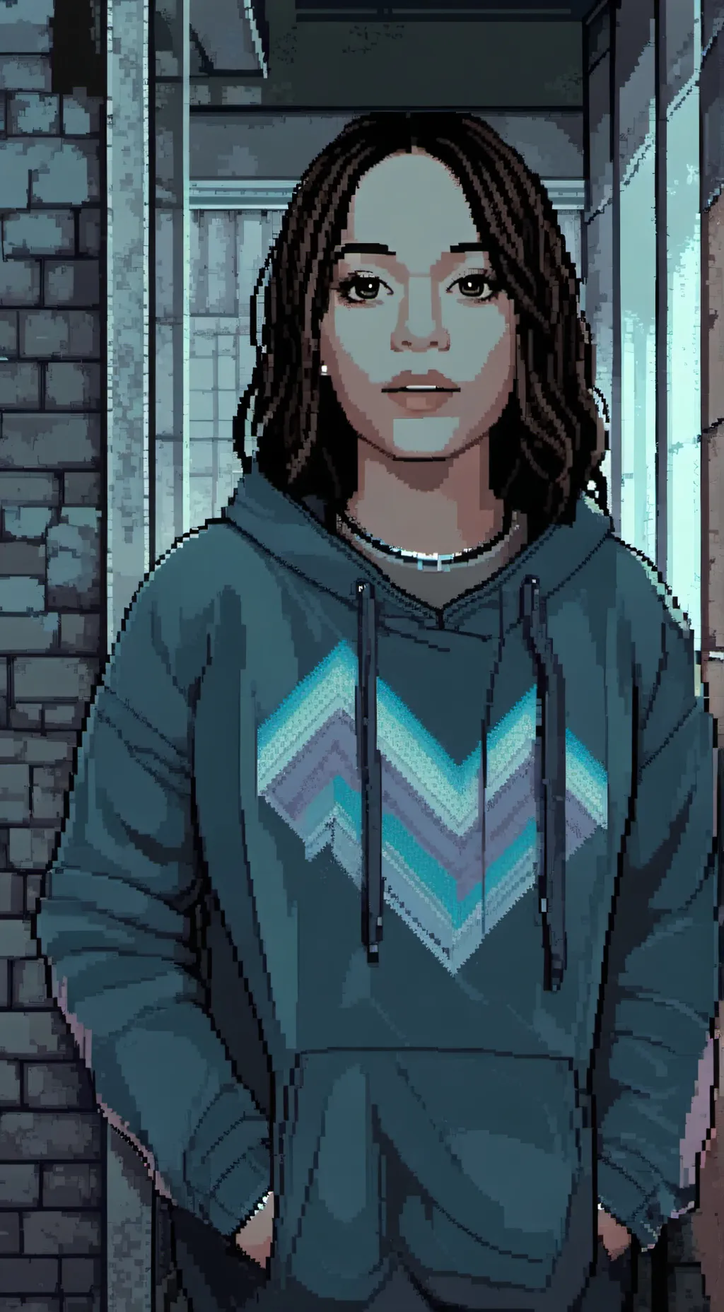 ai character: Gabrielle Neveah  background