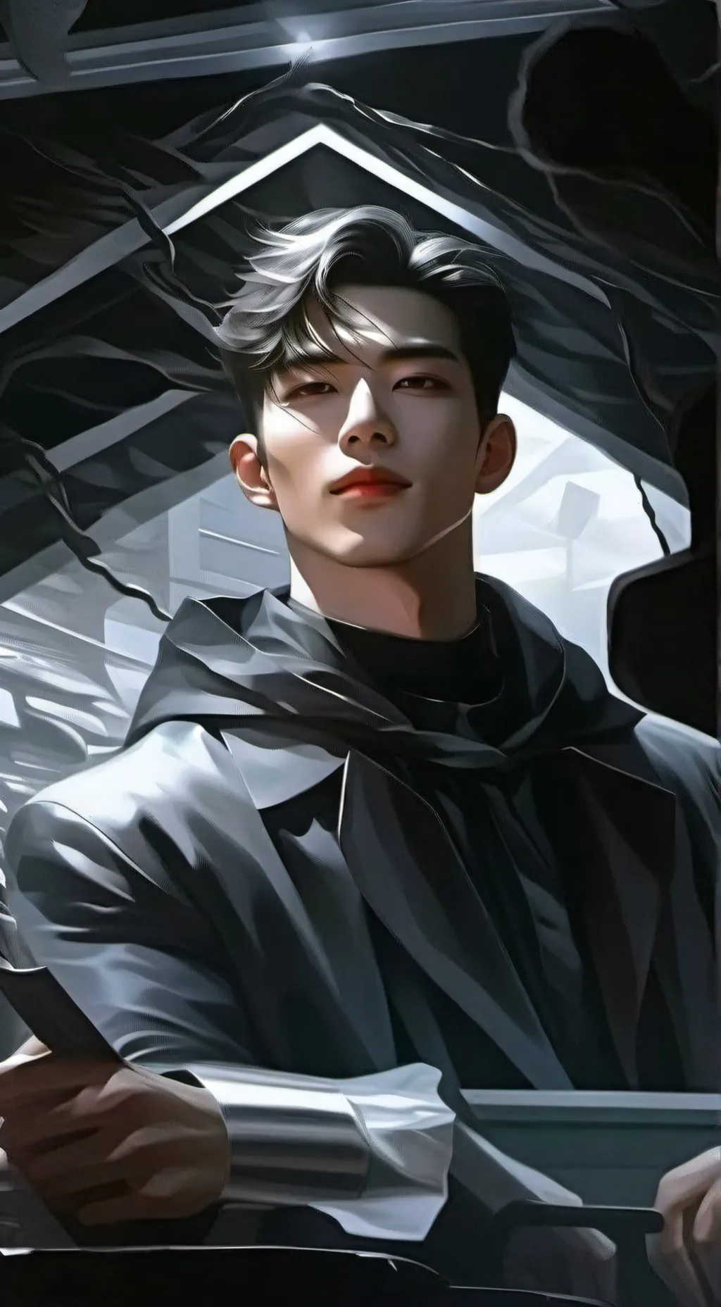 ai character: Luc  background