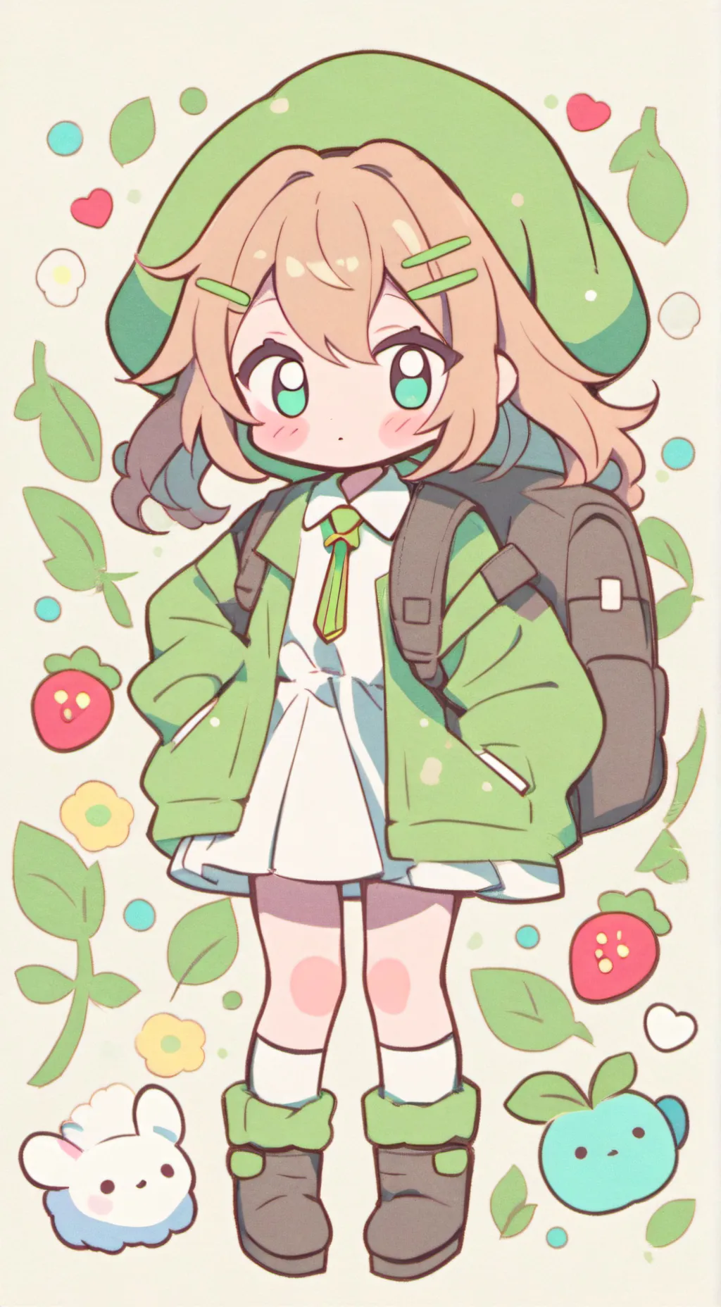 ai character: dandy 🌸 background