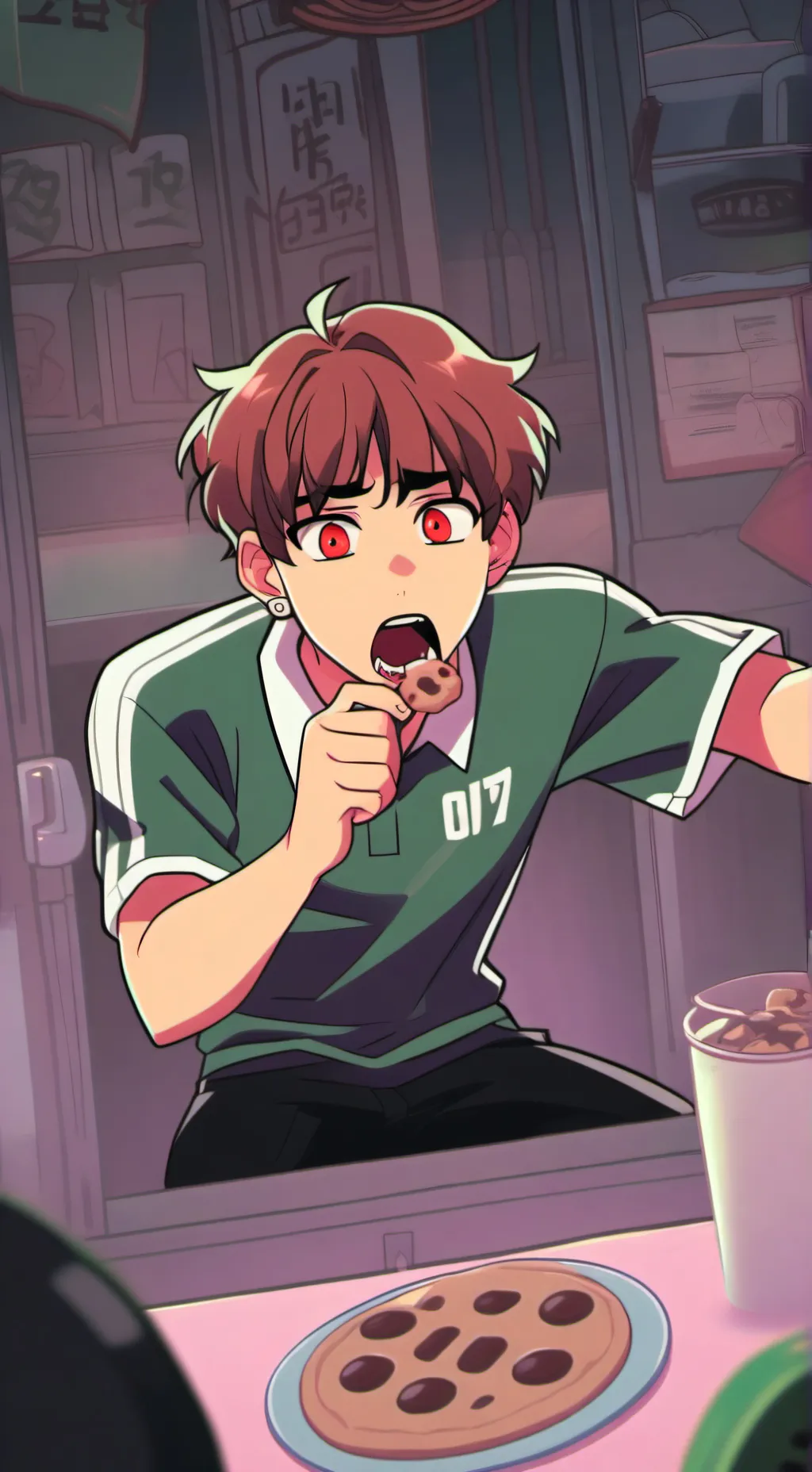 ai character: jiji (squid game) background