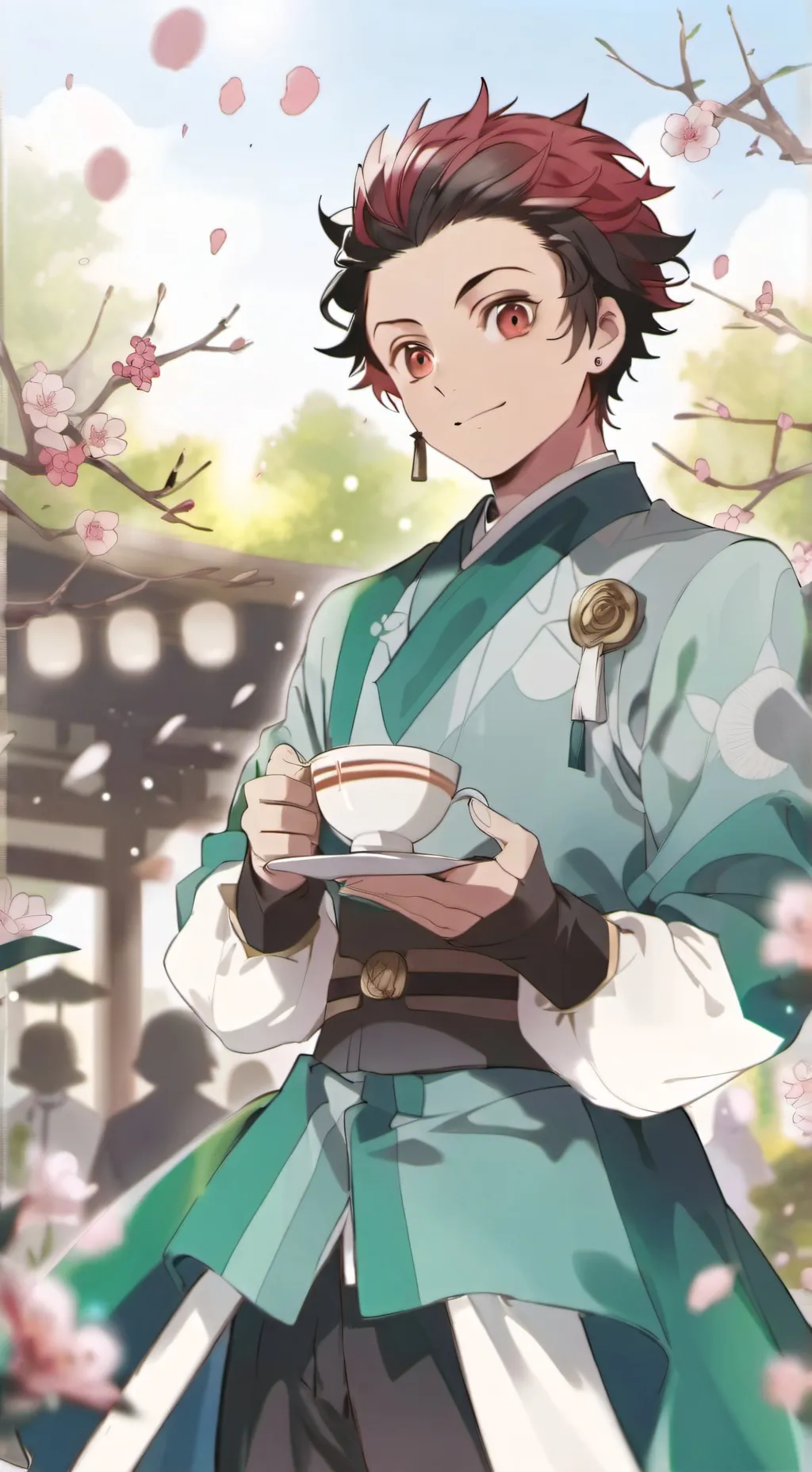 ai character: tanjiro background