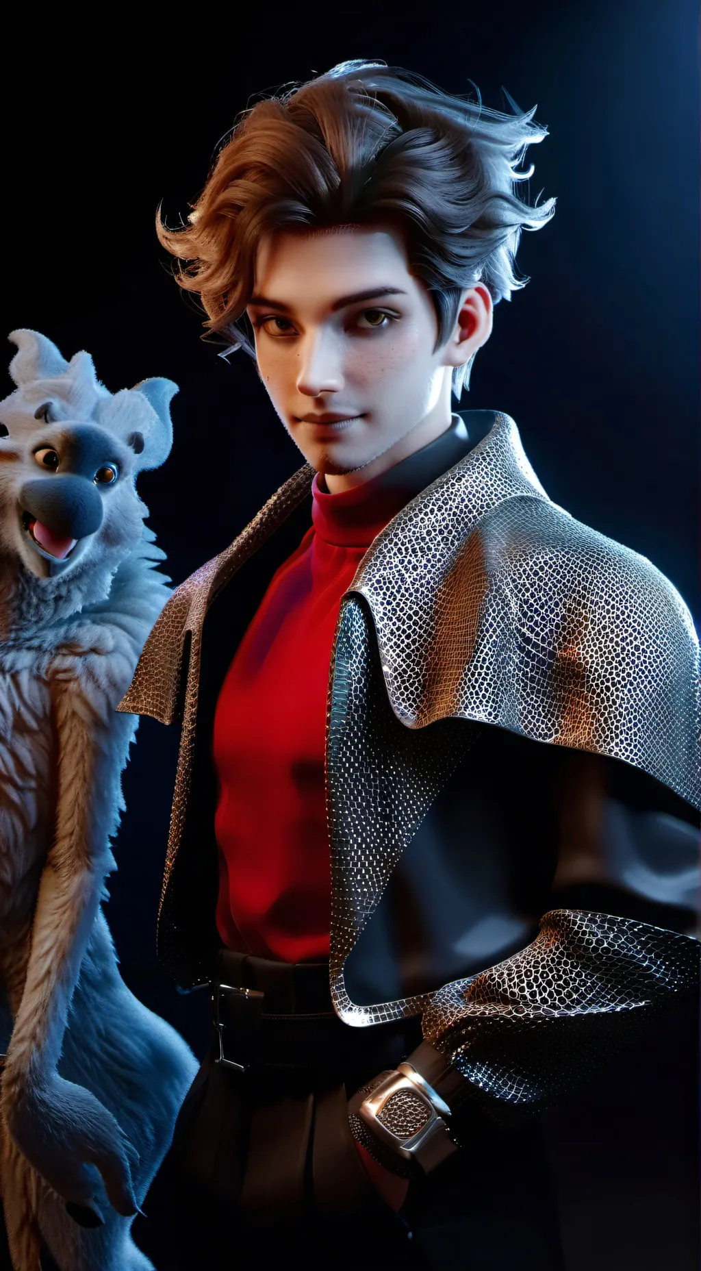 ai character: Fortnite tomato background