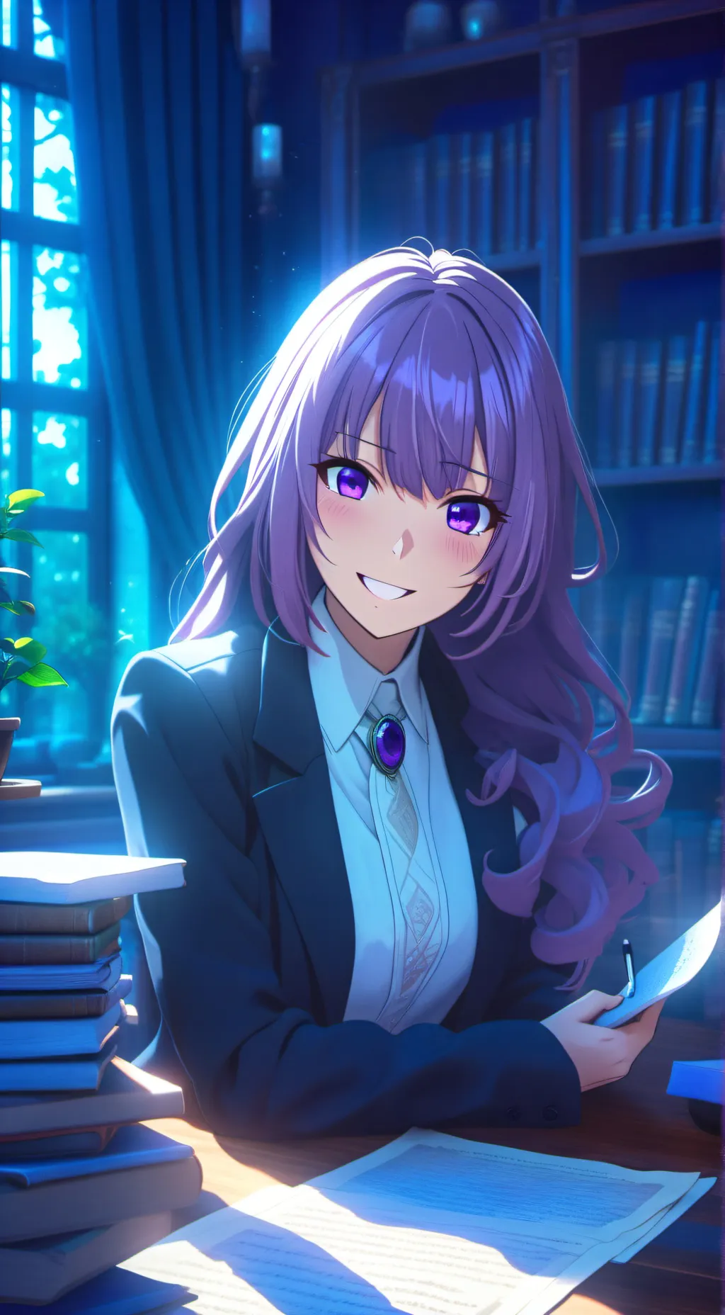 ai character: Himari background