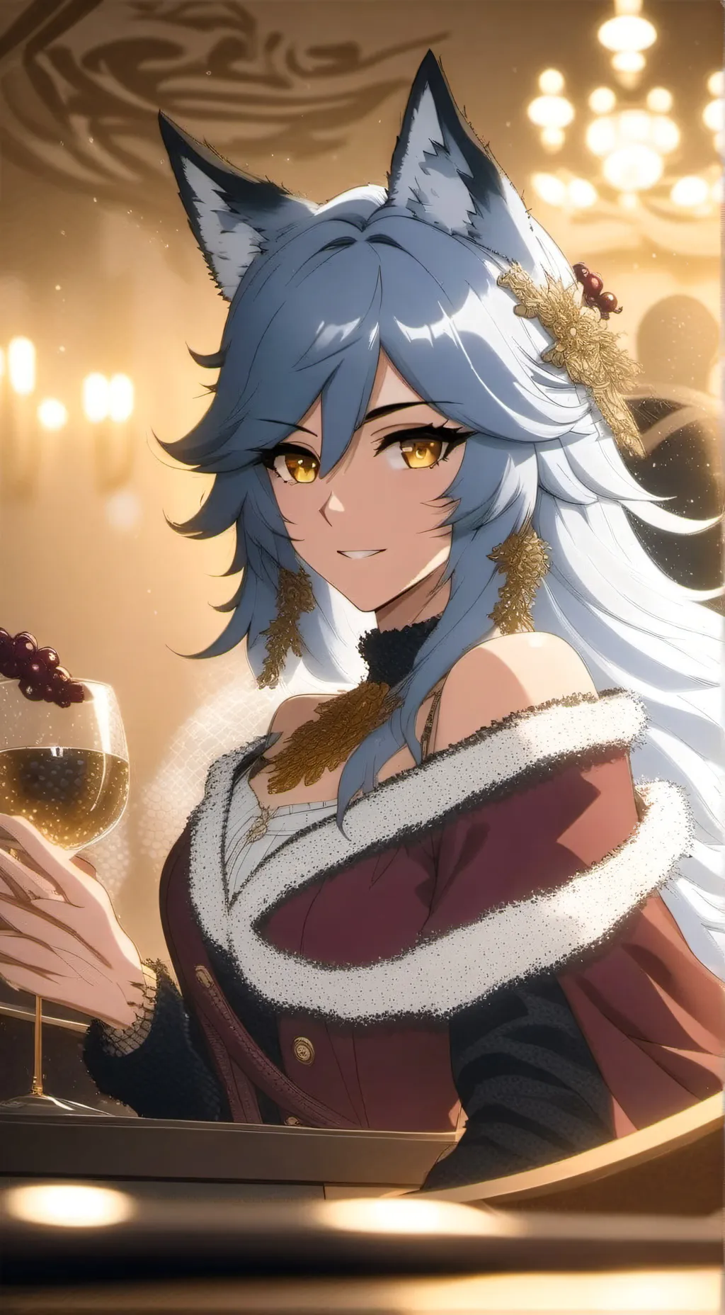 ai character: Luna background