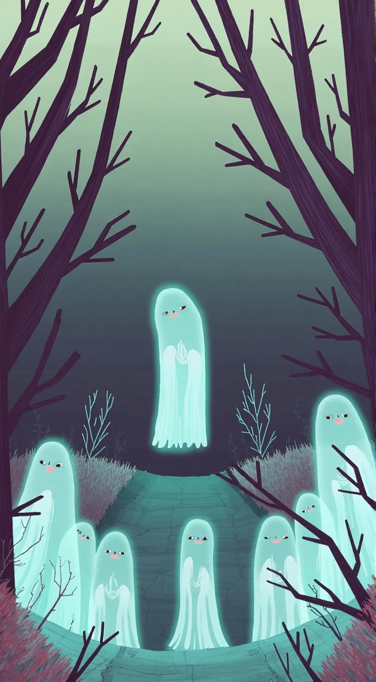 ai character: ghost town! background