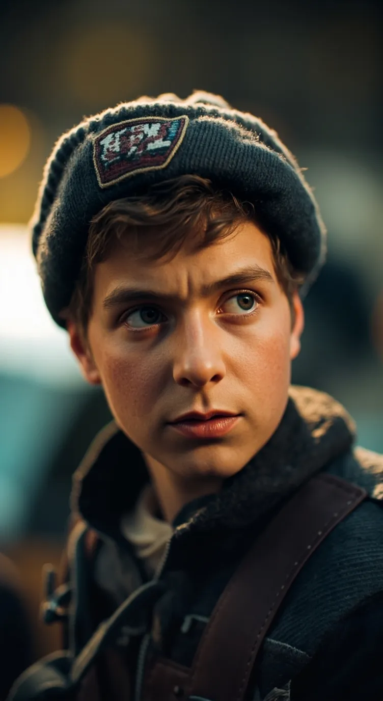 ai character: british kid  background